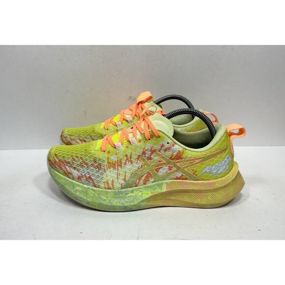 Asics Noosa Tri 16 Running Shoes Women’s Size 10 Neon Yellow Orange 1012B675 - Picture 3 of 8